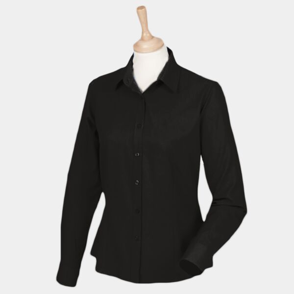 Henbury Ladies L/S Wicking Shirt Thumbnail