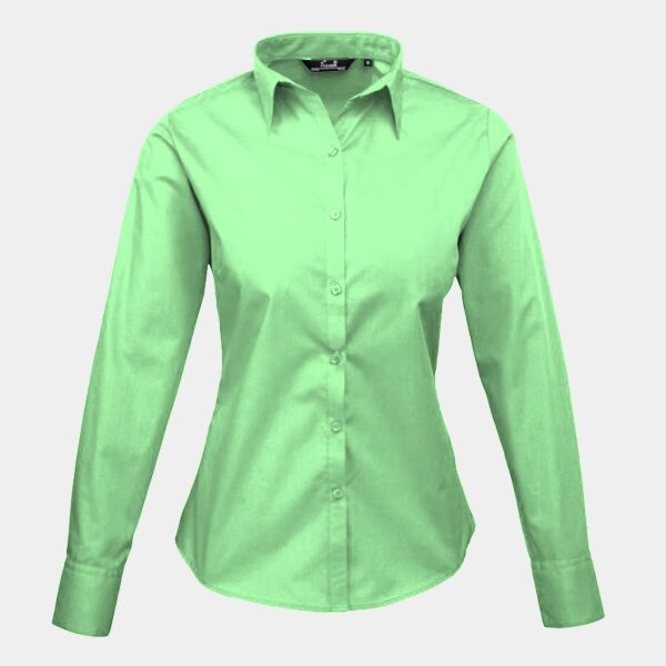 Premier Lds L/S Poplin Blouse Thumbnail