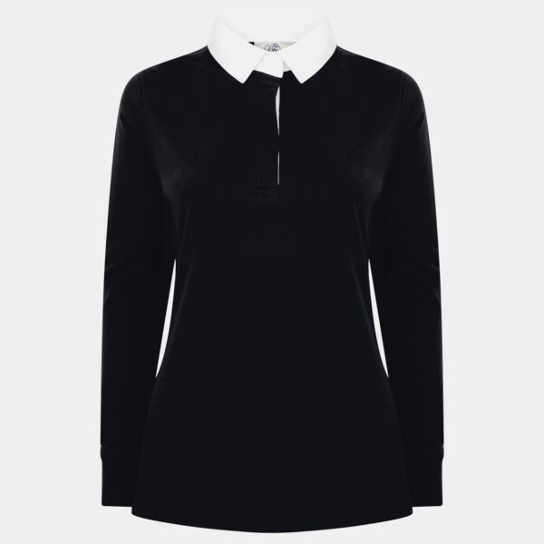 Front Row Lds L/S Classic Rugby Shirt Thumbnail